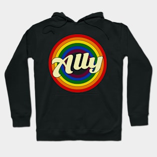 LGBT Pride Straight Ally Rainbow Hoodie